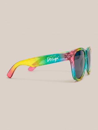 Lunettes de soleil multicolores arc-en-ciel personnalisables MO2808 avec marquage Lunettes de soleil multicolores arc-en-ciel personnalisables MO2808 avec marquage