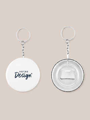 Décapsuleur porte-clés en métal personnalisable MO9334 avec marquage Décapsuleur porte-clés en métal personnalisable MO9334 avec marquage