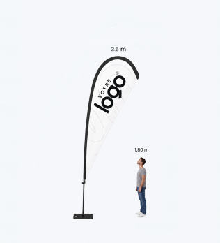 Fly Banner Goutte L Personnalisé - Pack Complet