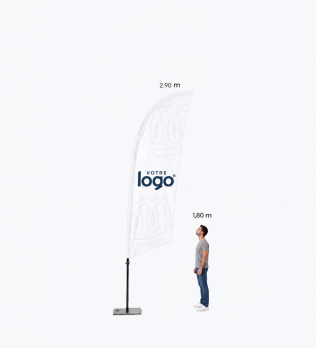 Fly Banner Voile S Personnalisé - Pack Complet