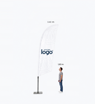 Fly Banner Voile M Personnalisé - Pack Complet