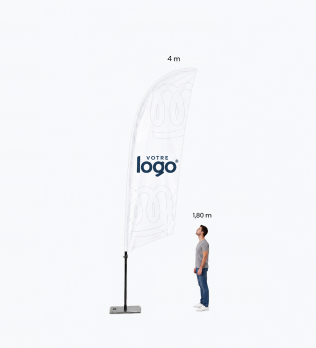Fly Banner Voile L Personnalisé - Pack Complet