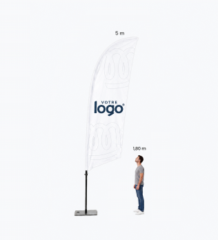 Fly Banner Voile XL Personnalisé - Pack Complet
