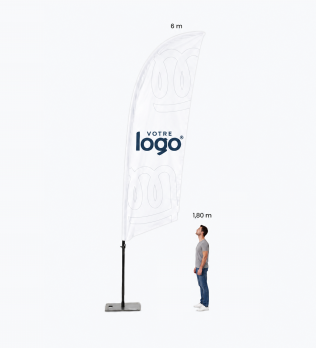 Fly Banner Voile XXL Personnalisé - Pack Complet