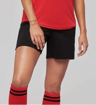 Short de foot pour femme PA1024 en coloris Black