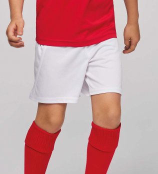 Short de foot pour enfant PA103 en coloris white