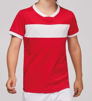 Maillot de foot pour enfant à personnaliser PA4001 en coloris Red Maillot de foot pour enfant à personnaliser PA4001 en coloris Red