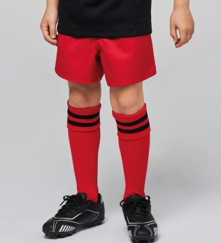 Short de rugby personnalisable pour enfant PA137 en coloris Red