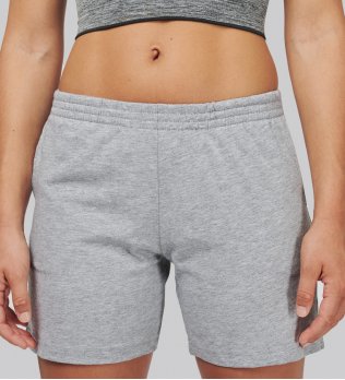 Short en coton pour femme PA152 en coloris Oxford Grey Short en coton pour femme PA152 en coloris Oxford Grey
