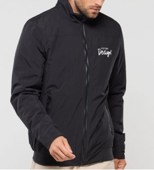 mannequin homme de face portant la Veste personnalisable mannequin homme de face portant la Veste personnalisable