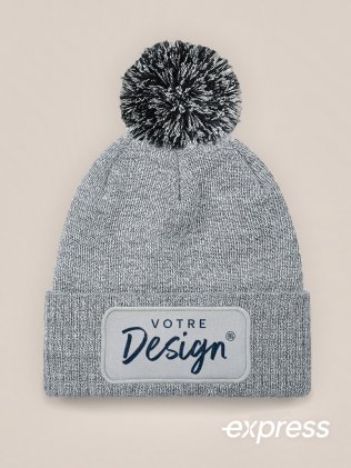 Bonnet à pompon à personnaliser en livraison express