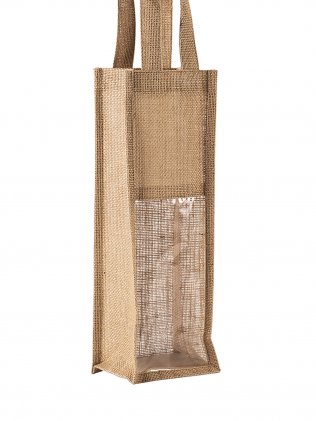 Sac jute pour bouteille à personnaliser