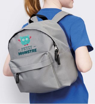 Sac à dos pour enfant Rider Kids en coloris Graphite avec exemple de logo imprimé Sac à dos pour enfant Rider Kids en coloris Graphite avec exemple de logo imprimé