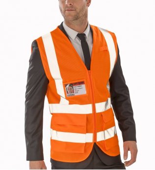 Gilet de sécurité haute visibilité RS479X en coloris Fluorescent Orange