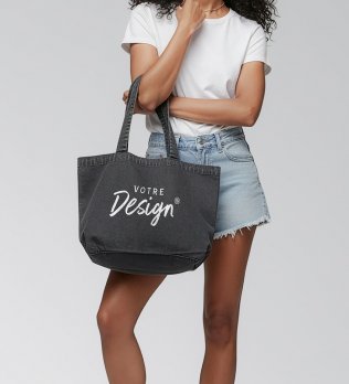Sac shopping Vintage personnalisable