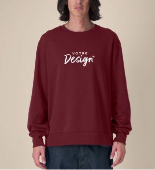 mannequin homme de face portant le Sweat Thinker personnalisable