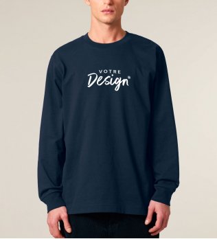 mannequin homme de face portant le T-shirt Freestyler manches longues personnalisable