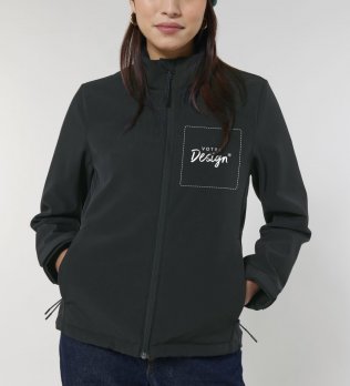 femme portant la veste navigator à personnaliser avec votre logo 
