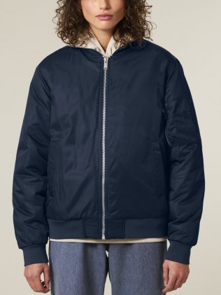 mannequin femme de face portant le Bomber 2.0 personnalisable
