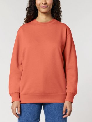 femme de face portant le sweat Changer 2.0 à personnaliser en coloris Fiesta
