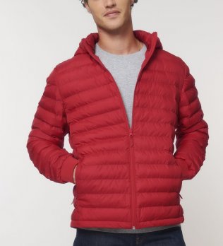 Doudoune pour homme recyclée Voyager en coloris Red sans logo