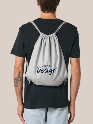 Gym Bag STAU763 porté, personnalisé avec votre design