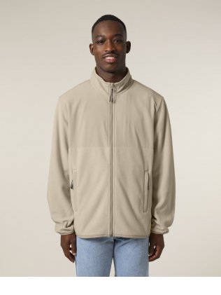 Visuel de la veste polaire Trekker STJU242 sur un homme de face
