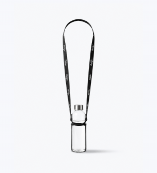 Tour de cou avec porte-gobelet en silicone personnalisable Tour de cou avec porte-gobelet en silicone personnalisable