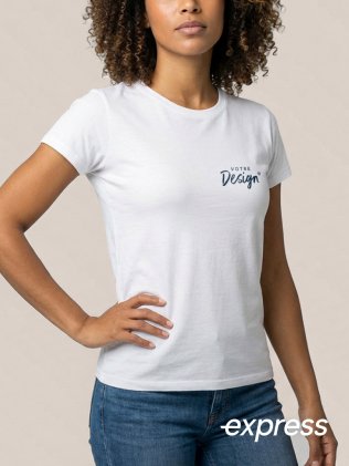 T-shirt pour femme à personnaliser en livraison express