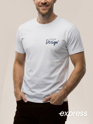 T-shirt blanc personnalisable en livraison express T-shirt blanc personnalisable en livraison express