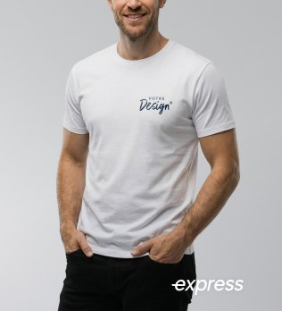 T-shirt blanc personnalisable en livraison express T-shirt blanc personnalisable en livraison express