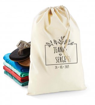 Le sac pochon en coton W115 à personnaliser en coloris Natural Le sac pochon à cordelettes en coton W115 à personnaliser en coloris Natural