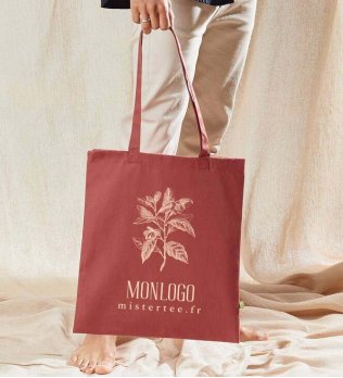 Totebag personnalisable en coton biologique WM801 en coloris Rust Totebag personnalisable en coton biologique WM801 en coloris Rust