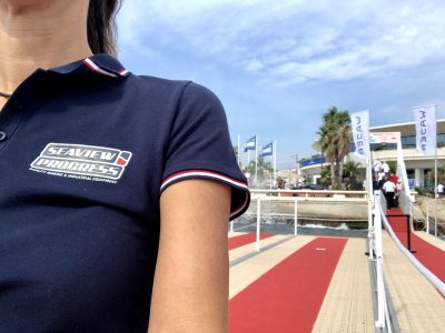 Polos floqués pour l'équipe de l'entreprise Seaview Progress