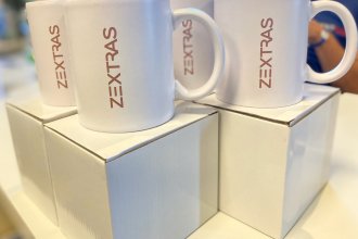 Mugs personnalisés pour Zextras lors de salons professionnels